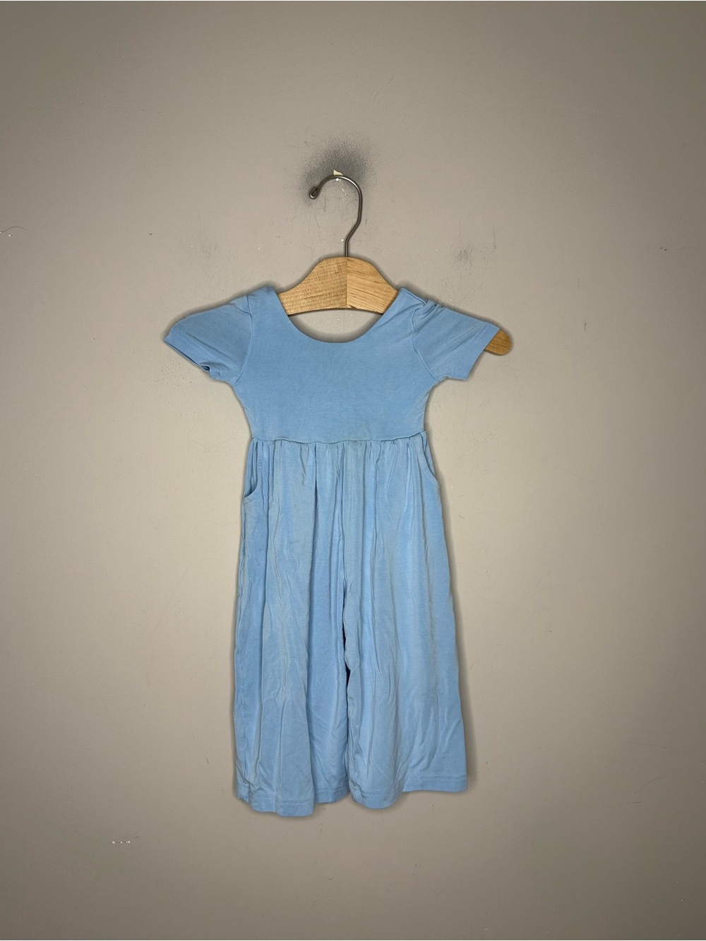 $15 ADD ON Little Bum Bums | Bums and Roses Blue Bamboo Romper‎ CADEN LANE kyte